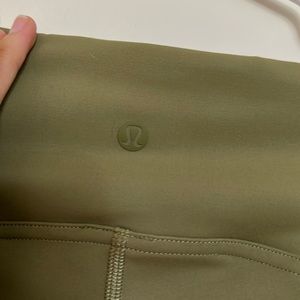 Lululemon Wunder Train High-Rise Crop 23" Bronze green